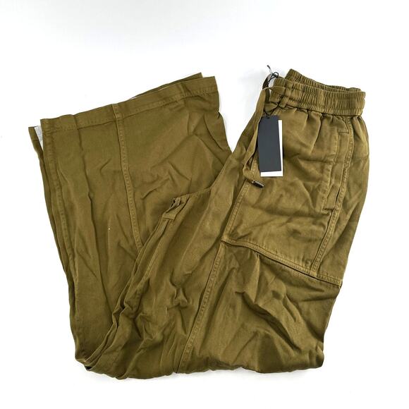 ME+EM Women's Deep Golden Olive Fluid Viscose Pant Size 2 - Picture 4 of 9